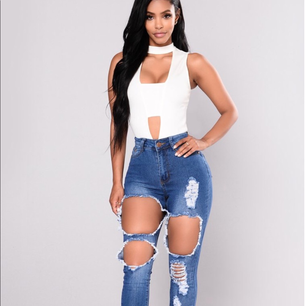 Distressed Skinny Jeans Size 0